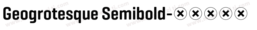 Geogrotesque Semibold字体转换